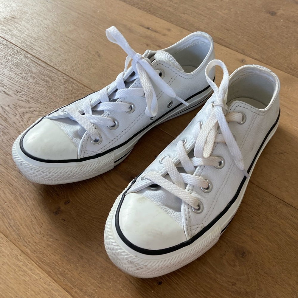 White leather converse 6